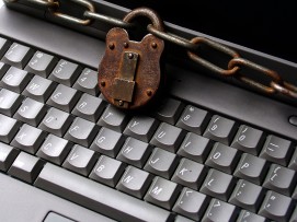 Chained Laptop