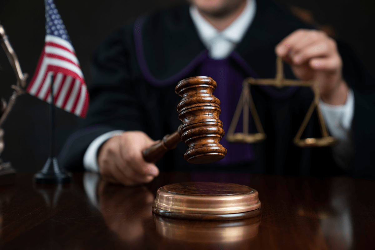 Judge Banging a Gavel